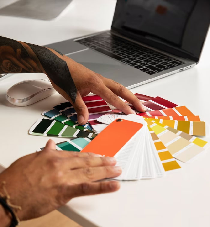 graphics design and print image